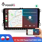 Автомагнитола Podofo b7, мультимедийный плеер на Android, с GPS, для Volkswagen Golf, Polo, skoda