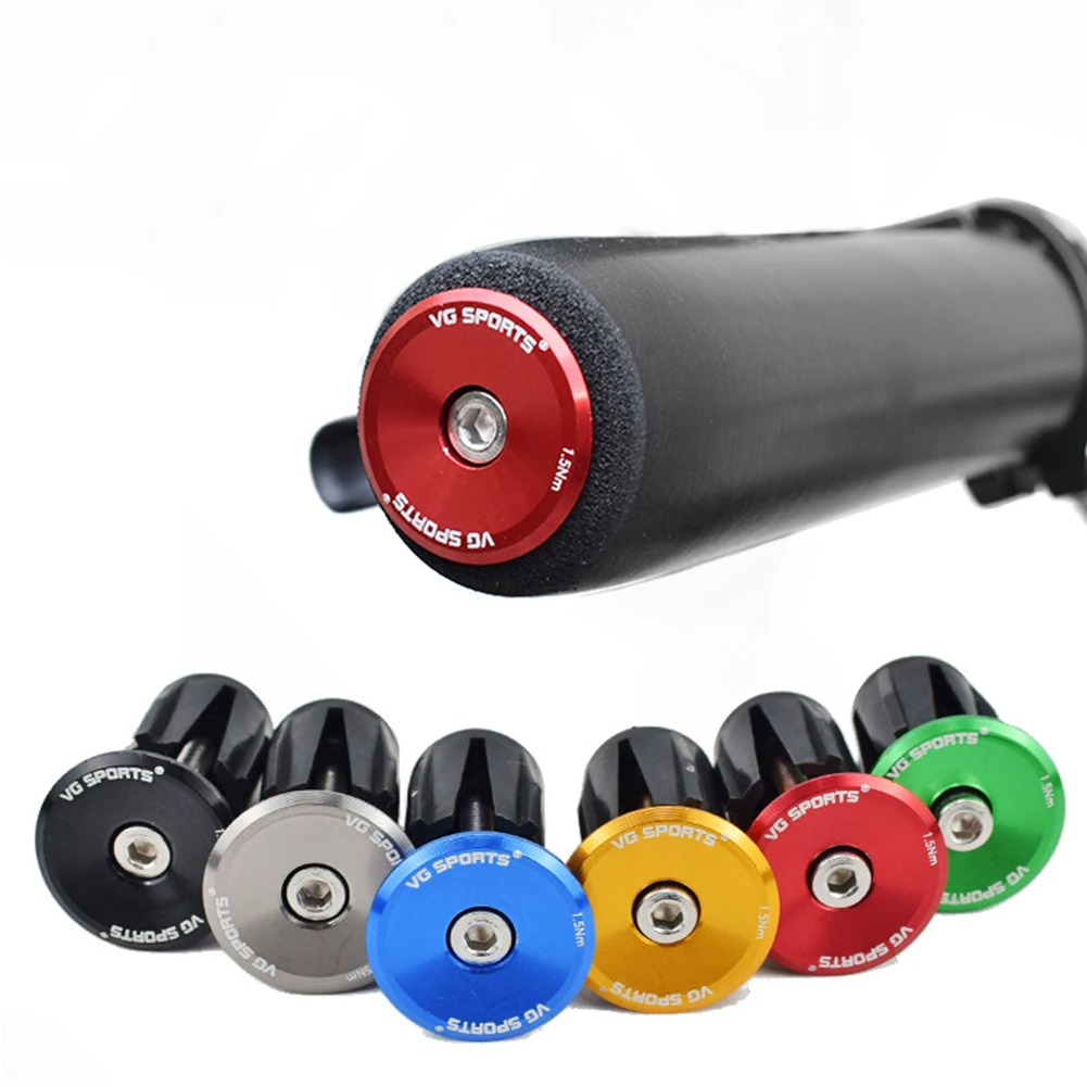 

1Pair Road Folding Bike Handlebar Grip Ends Cap Racing Cycling Handle Bar Handlebar Plugs Outdoor Cycling Bicycle Parts