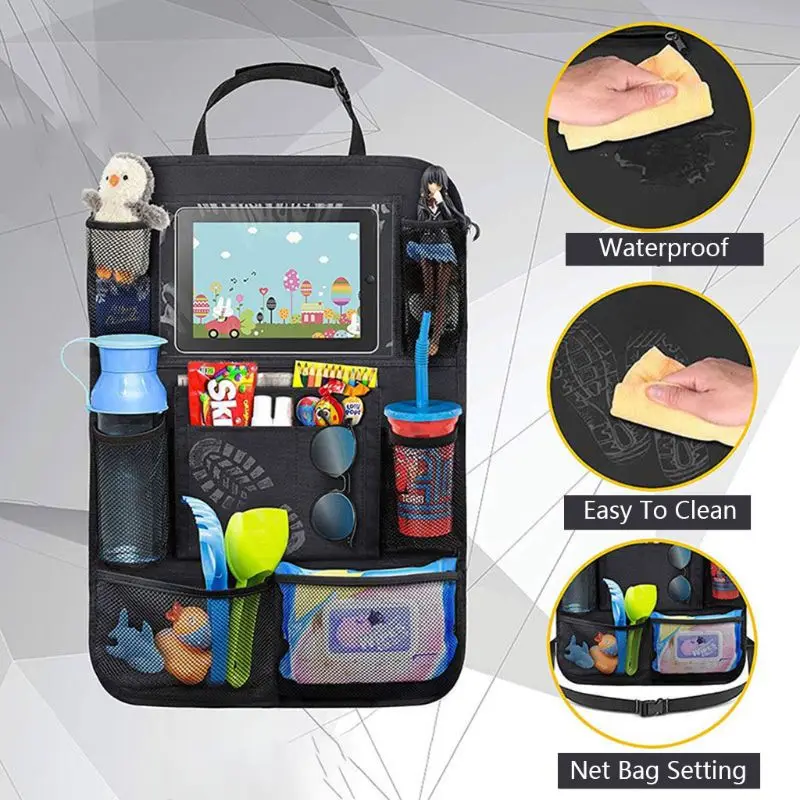 Bolsa impermeable para almacenamiento de veh&iacute;culos, asiento trasero de funda protectora para coche para ni&ntilde;os, bolsa protectora para patadas de beb&eacute;, novedad de 2021-3