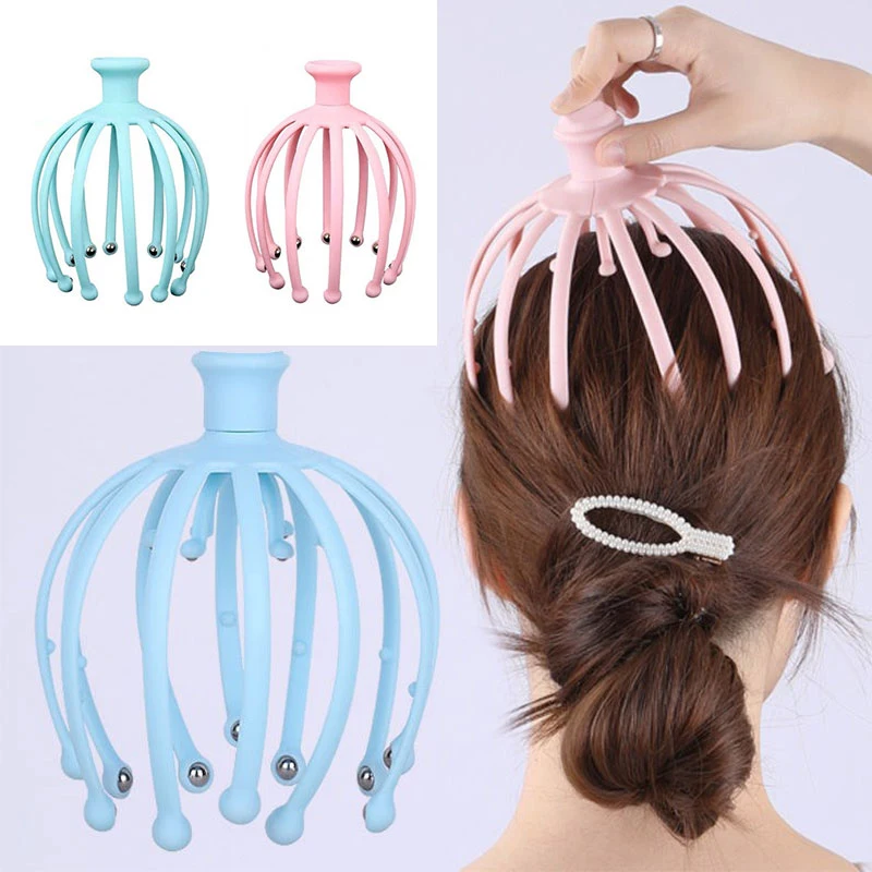 

Creative Head Massage Claw Scalp Massage Relax Pressure Head And Neck Massager Octopus Comb Portable New Health Care