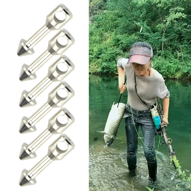 6 шт рыболовли ловильный ремешок с подвеской в форме ногтей вилка для рыбы