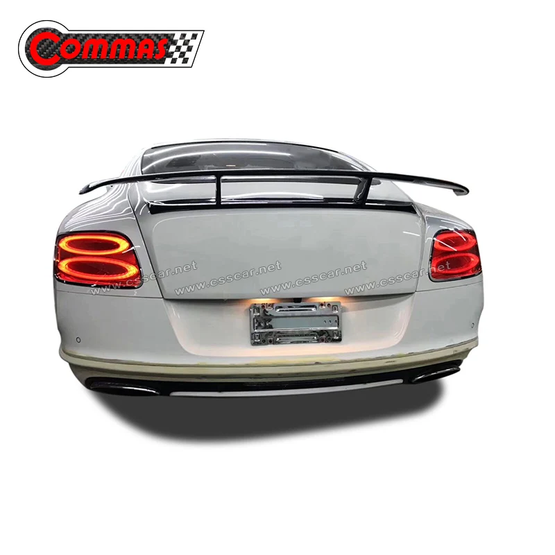 Задний спойлер из настоящего углеродного волокна для Bentley GT 2012 2013 V8 модификация
