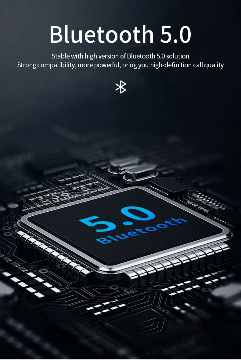 HBQ PRO TWS Bluetooth 5,0 наушники стерео беспроводные ушные крючки Мини спортивная водонепроницаемая гарнитура портативный 950 мАч зарядный чехол