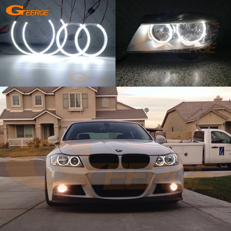 Для BMW E90 E91 LCI 2009 2010 2011 2012 ультра яркий SMD светодиодный ангельские глазки набор