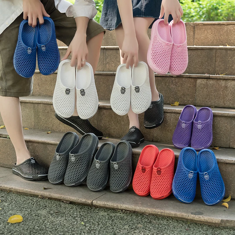 Тапочки PUPUDA мужские/женские дышащие легкие шлепанцы без застежки удобная