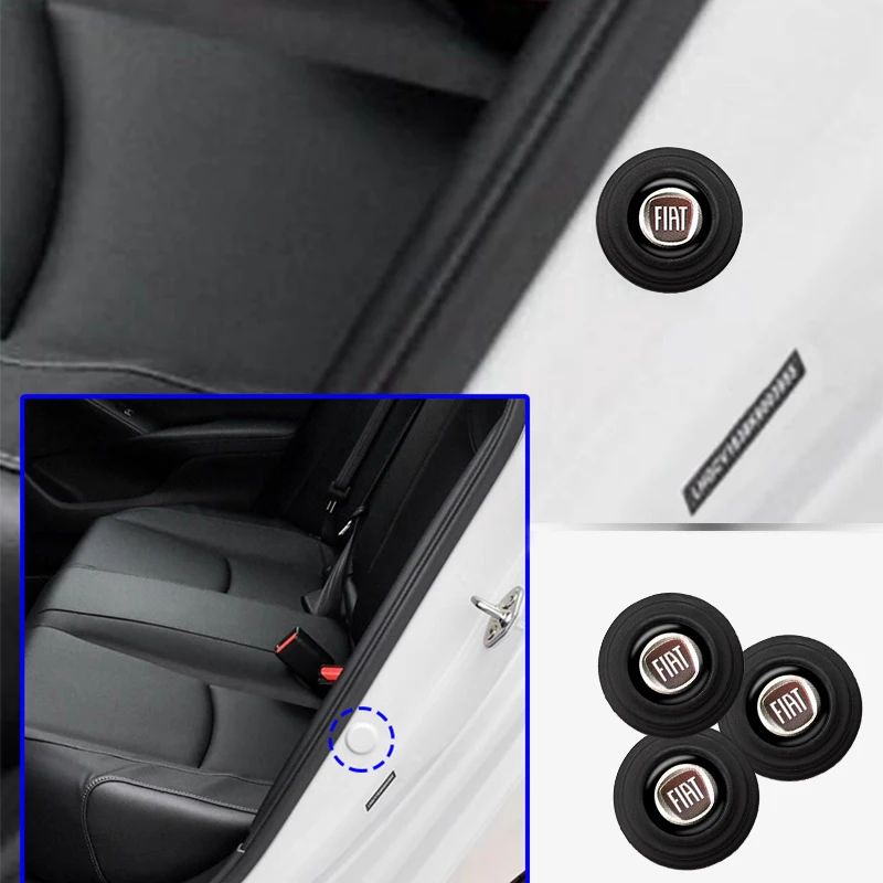 

4/8pc Car styling Car Door Shock Stickers Absorber Soundproof Buffer Pier For FIAT Grande Punto 500 Astra Panda Bravo Tipo Stilo