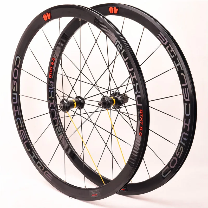 ultra light bike wheels cosmic elite 700C 40mm Aluminium Alloy C/V brake BMX road bicycle wheelset Sealed Bearing wheel set | Спорт и