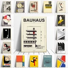 Уникальный геометрический постер Bauhaus, минималистичное художественное полотно, абстрактная живопись, Настенная картина для гостиной, домашний декор
