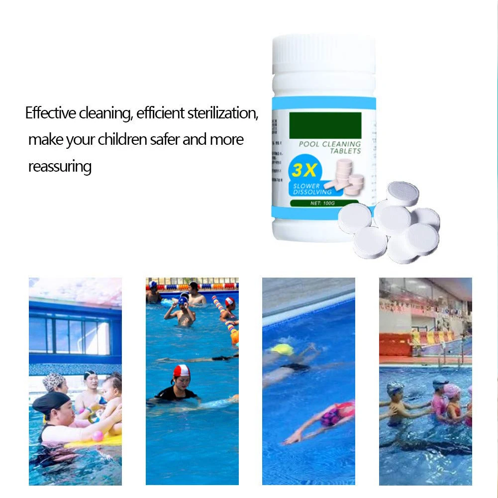 100g Pool Cleaning Tablet Water Multifunctional Effervescent Spray Cleaner Home Swimming Detergent | Дом и сад