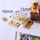 Набор из 10 металлических элементов и винтов для масштаба 112, миниатюрные дверные шкафы для кукольного домика, аксессуары для мебели сделай сам, игрушка