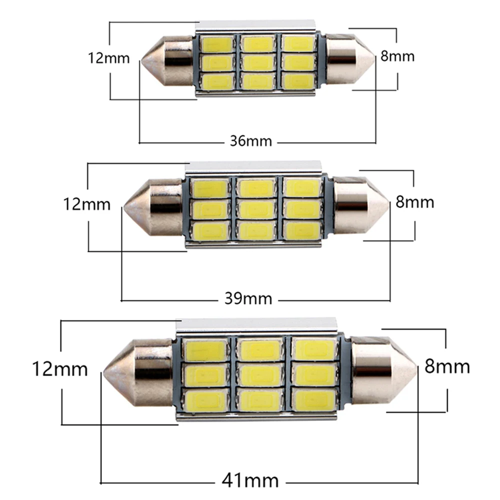 Автомобильная светодиодная лампа Canbus 36 мм 39 41 C5W 5630 9 SMD 12 В|Сигнальная лампа| |