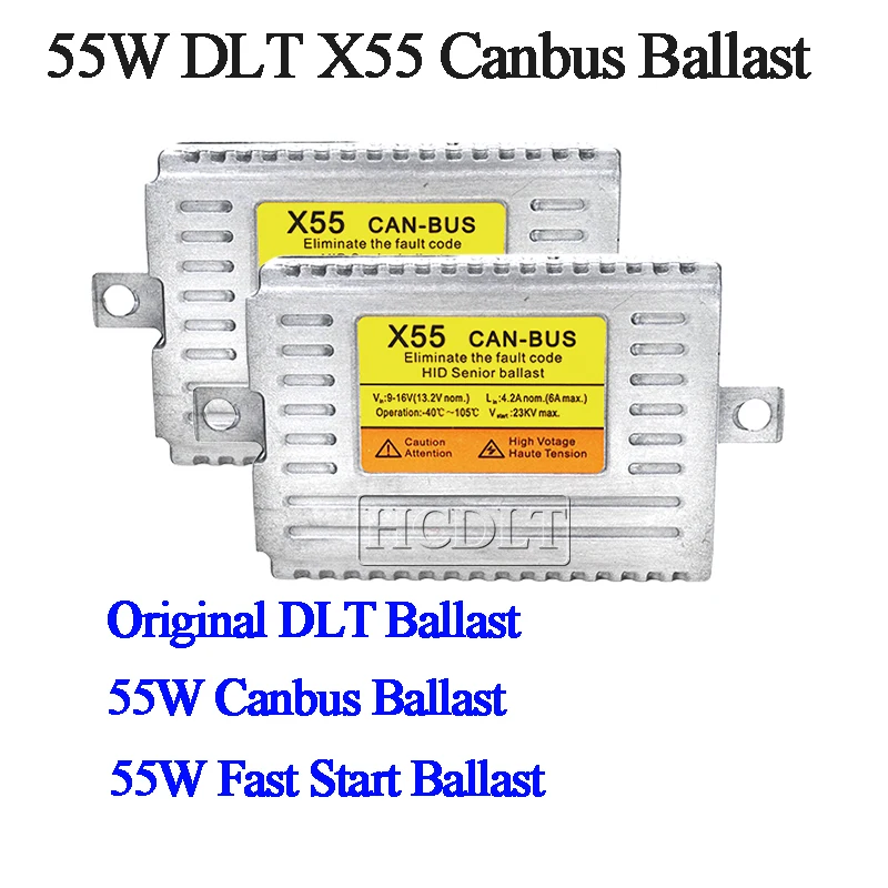 HIDLT AC 55 Вт ксеноновый Canbus HID балласт DLT X55 цифровой блок зажигания тонкий для