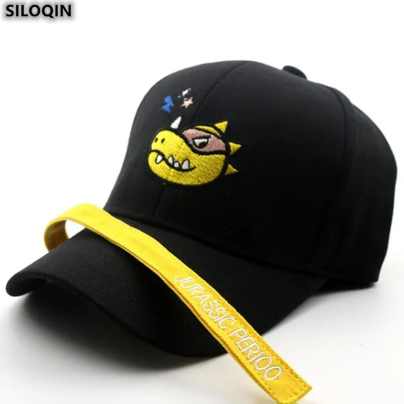 SILOQIN/Модная детская шапка с динозавром из мультфильма Snapback новые хлопковые
