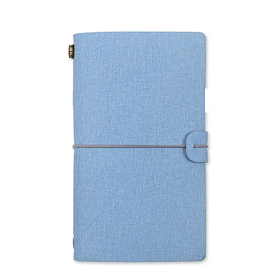 Sky Blue Agenda, A6, винтажный блокнот из искусственной кожи, еженедельник, Обложка, Канцтовары, офисные принадлежности, студенческий журнал для путешествий - Цвет: Sky Blue