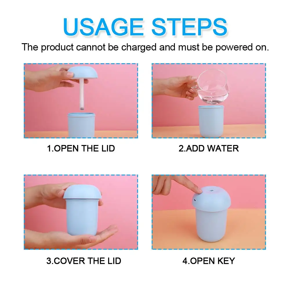 

Hot 200ML Ultrasonic Air Humidifier Aroma Essential Oil Diffuser for Home Car Office USB Fogger Mist Maker with LED Night Lamp