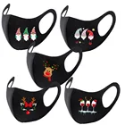 5 шт. на взрослое Рождество уход за кожей лица Маска моющиеся рот ткань Маска для лица Защита многоразовые Санта ушной рот шапки уход за кожей лица тюрбан Маска Тканевая