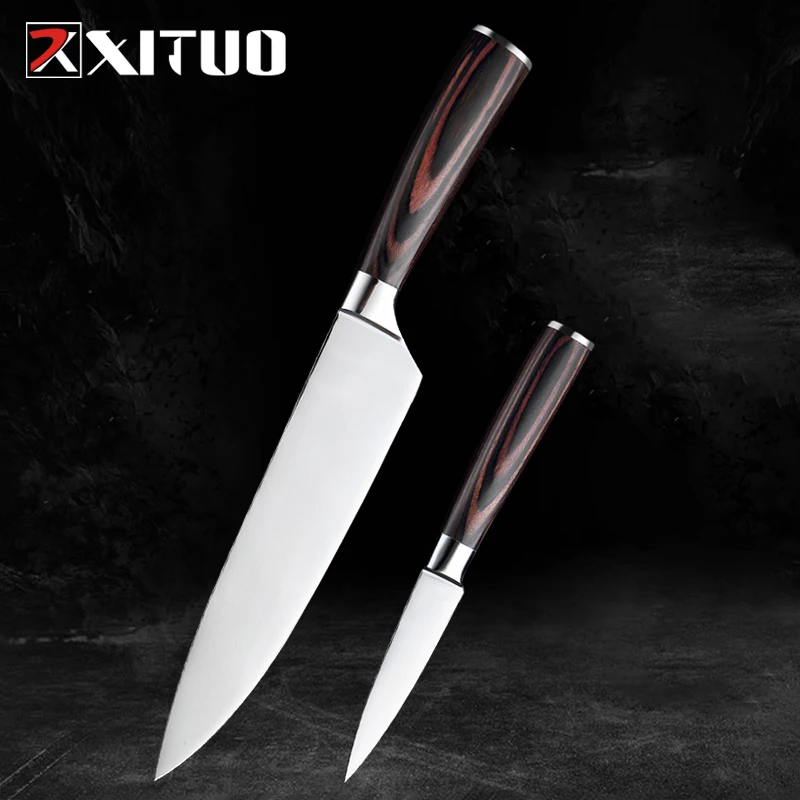 Набор кухонных ножей XITUO 8 + 3 5 дюйма из нержавеющей стали|knife set|kitchen knife setknife kitchen set |