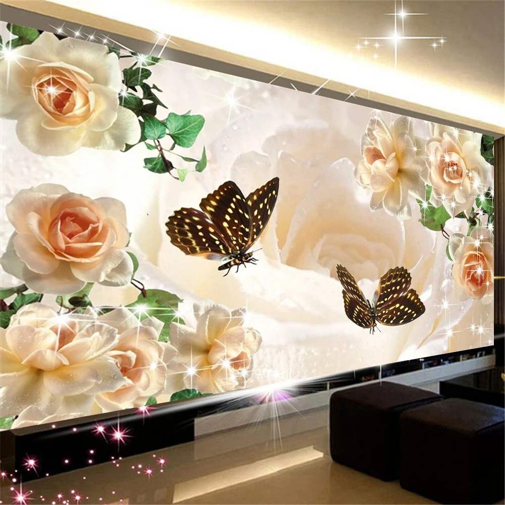 

Полный Круглый Diy Алмазная картина крест Ctitch наборы 5D Алмазная мозаика вышивка золотой блестящий цветок мозаика картина Новогодний подарок