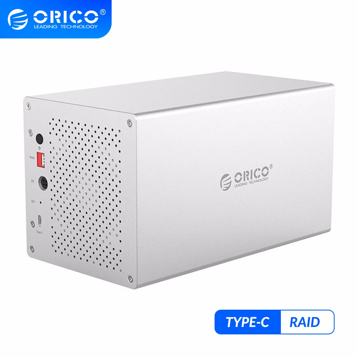 Алюминиевая док станция для жесткого диска ORICO WS Series с RAID 3 5 дюйма 4 отсека SATA USB C