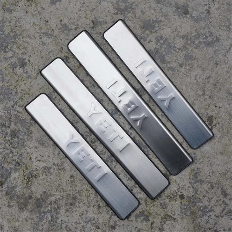 

Stainless Steel Inner Outer Door Sill Scuff Plate Guard Sills Protector Trim For Skoda Yeti 2009-2018
