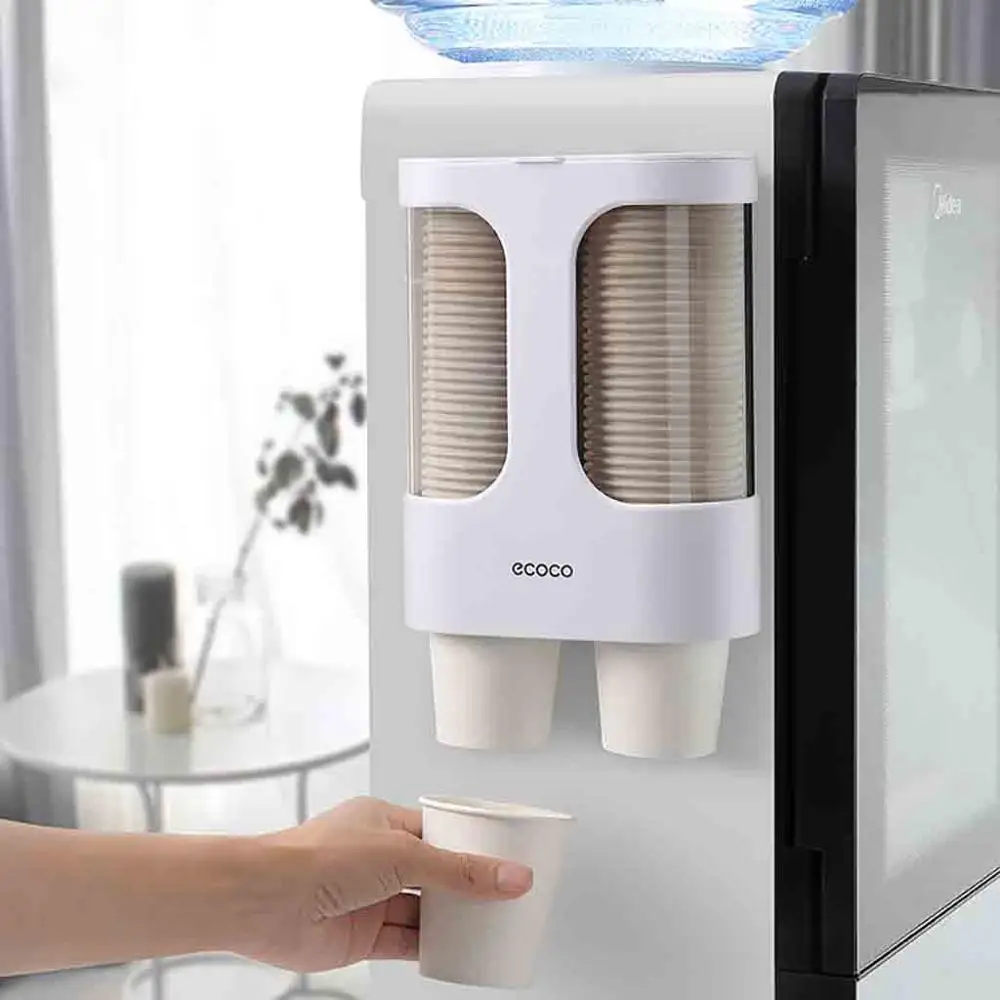 

Water Dispenser Cups Holder Disposable Cups Holder Automatic Cups Storage Shelf Sort Out The Paper Cups Automatic Cups Remover