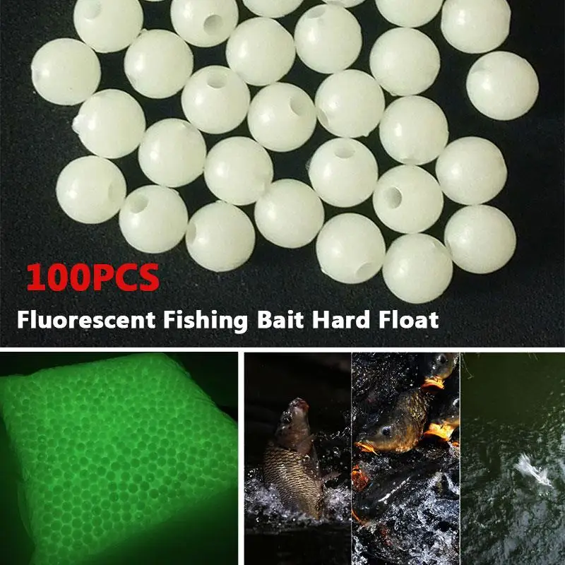Рыболовные Бусины пластиковые прочные белые флуоресцентные рыболовные крючки