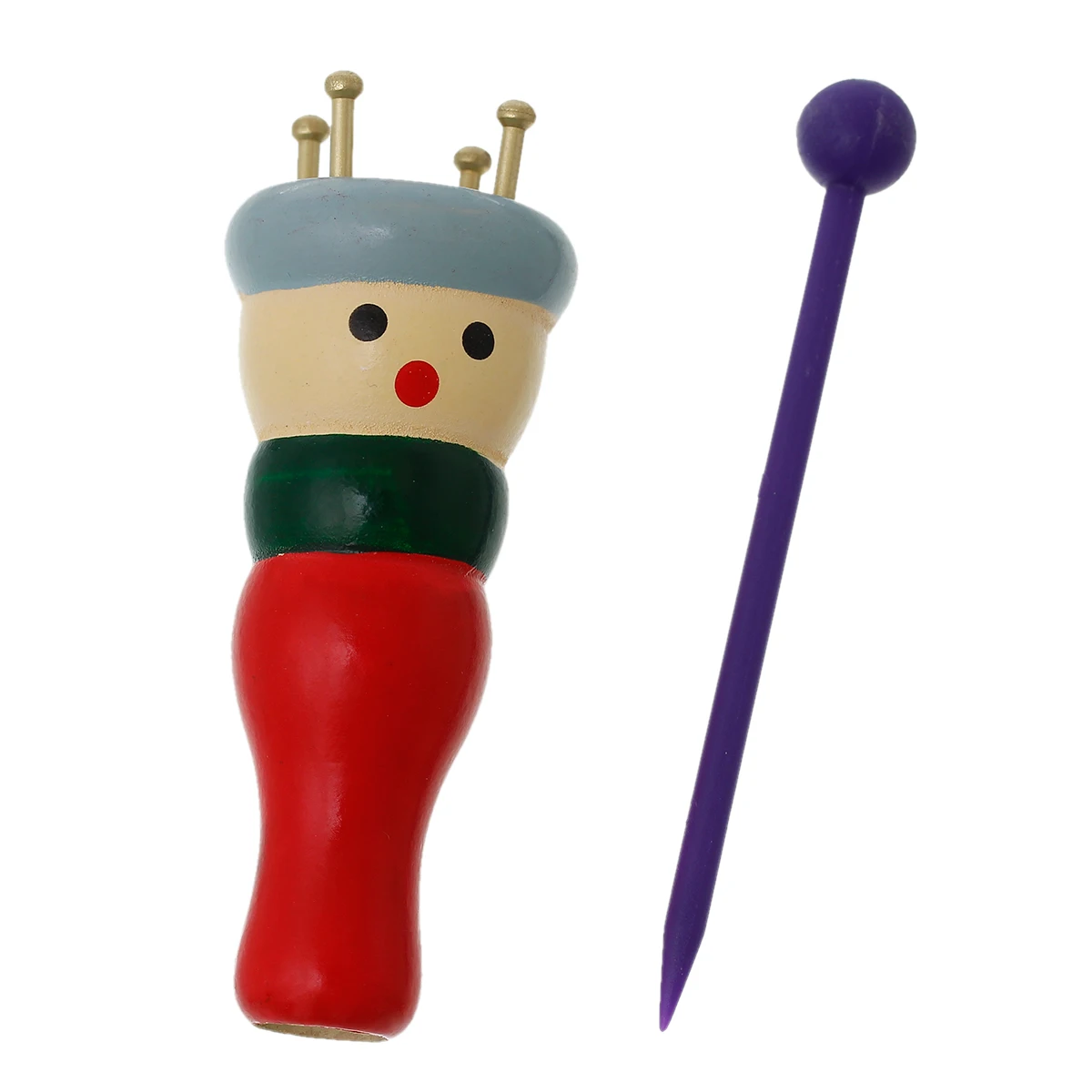 

Wood Dolls Knitting Hand Tool Craft Multicolor For DIY Weave Yarn Crafts Household Knitting Tools 8.9*3.4cm/9.5*1.2cm, 3 Sets