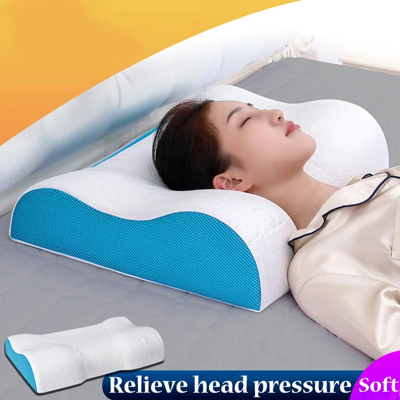 

New Neck Pillow Memory Foam Pillow Orthopedic Pillows Adult Relax Cervical Shoulder Pain Relief Stomach Side Sleepers Cushions