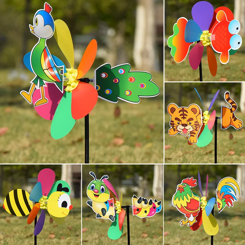 Colorfulgarden украшения DIY 3dthe собака ветряная мельница с животными ветра вертушка волчок двор сад на открытом воздухе Классические игрушки