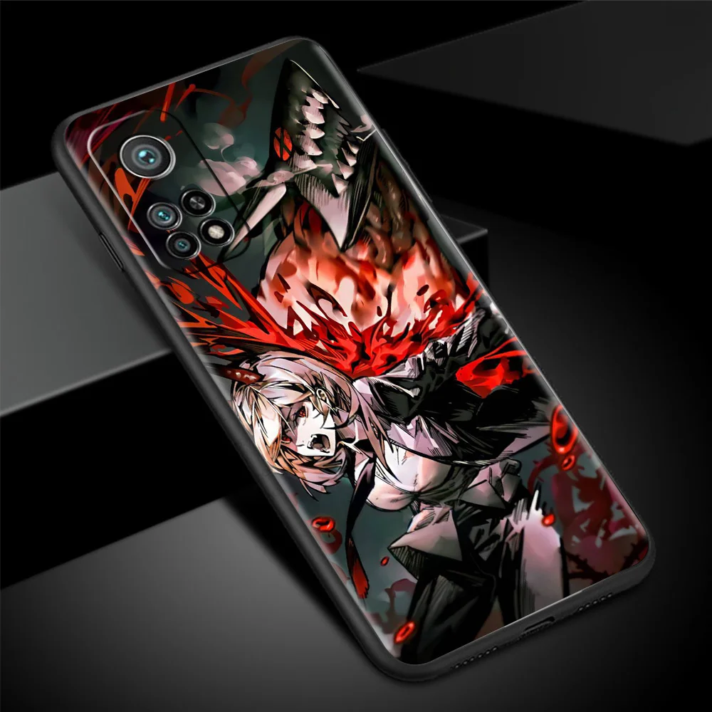 phone case for xiaomi mi poco x3 nfc 10t pro 11t 11 lite note 10 m3 9t f3 cc9 black soft cover a2 f1 shell chainsaw man anime free global shipping