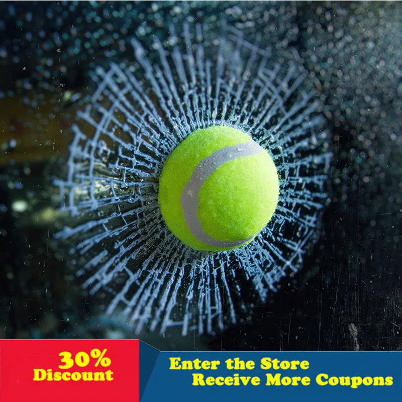 

Car Sticker Simulation Crazy Tennis Baseball Car Body Sticker Decoration Personality Creativity Smashing Glass Window Funny