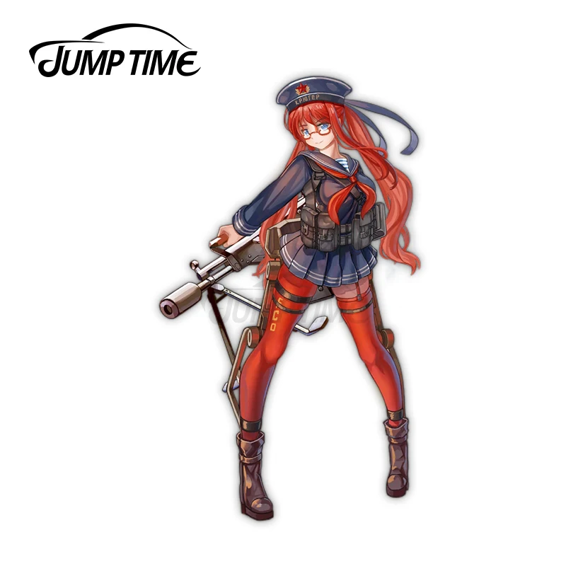 JumpTime 13x5 5 см для девочек фронтальная линия 6P62 костюм аниме Waifu наклейки на