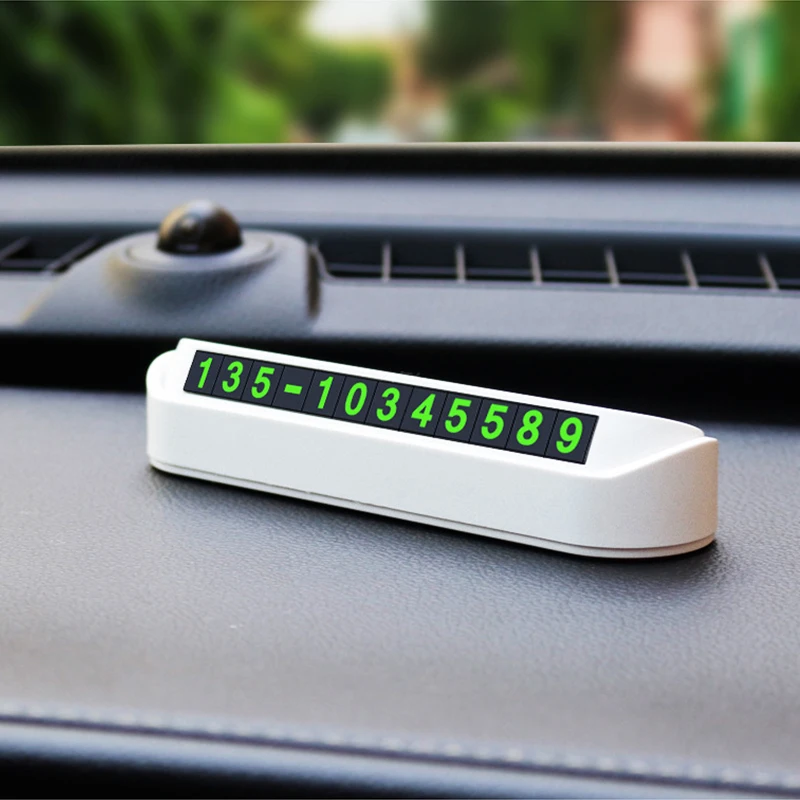 

Car Temporary Parking Card Phone Number Card Plate Telephone Number Car Park Stop Automobile Accessories Car-styling