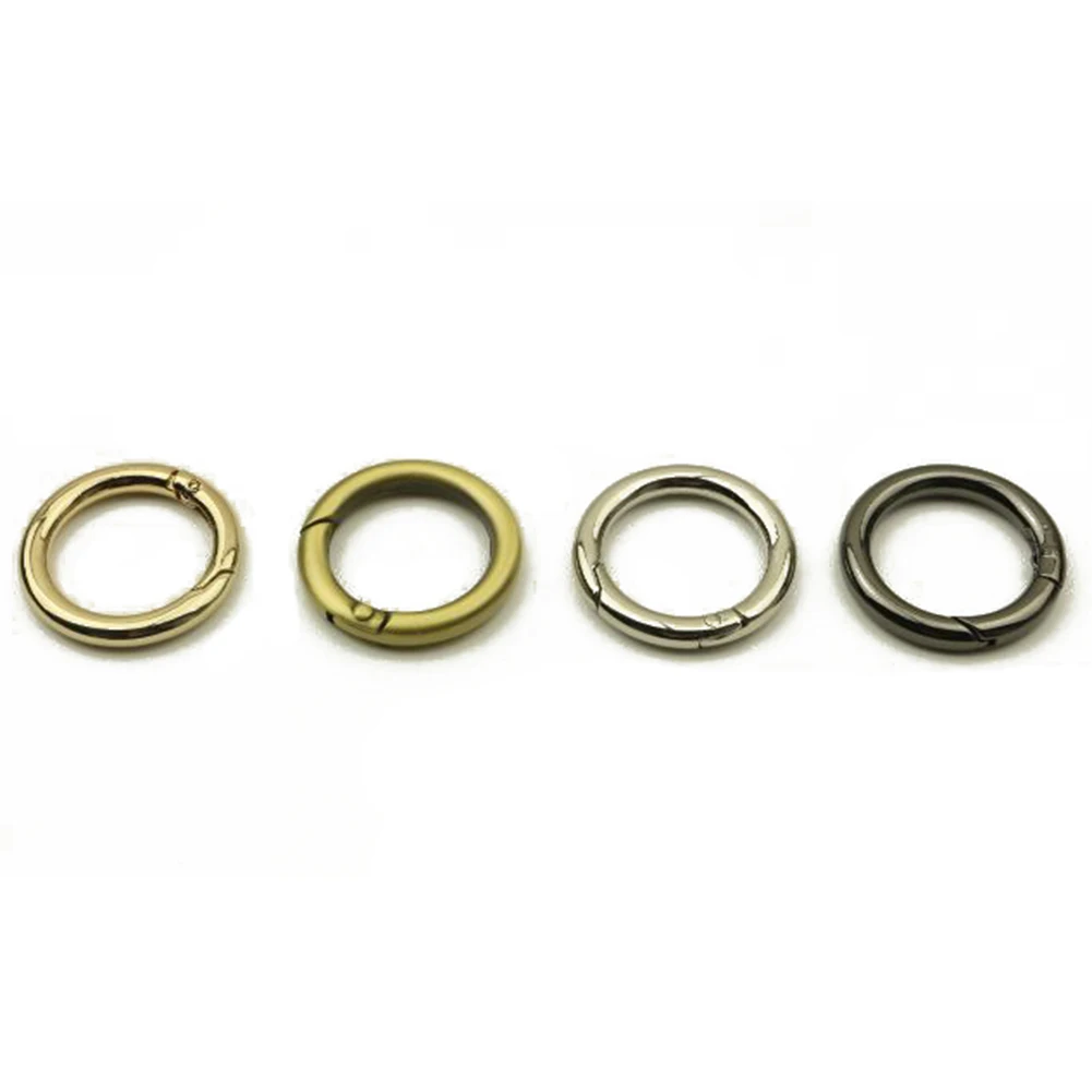 

Spring O Ring Openable Metal Keyring Leather Bag Belt Strap Dog Chain Buckle Snap Clasp Clip Bag Luggage Accessories