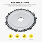 Шлифовальная цепь для деревообработки, диск для резьбы по дереву для угловой шлифовальной машины 125 мм, точилка зубов, цепная пила для резьбыформированиярезки