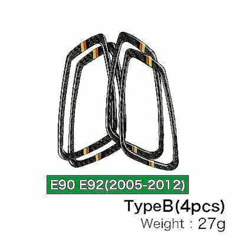 Накладка на внутреннюю дверную ручку из углеродного волокна для BMW E90 E92 3 серии