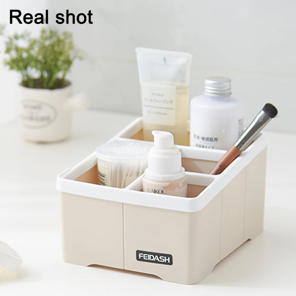 

Desk Organizer Pen Stationery Holder with 4 Grids Multifunctional Office Home Desk Organizer