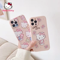 hello kitty phone case for iphone 6s78pxxrxsxsmax1112pro12mini phone cartoon cute pink soft case case cover