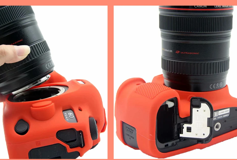 CAENBOO для Canon EOS 6D Mark II сумка для камеры Мягкий силиконовый резиновый защитный чехол для корпуса чехол для Canon EOS 6D Mark2 сумка