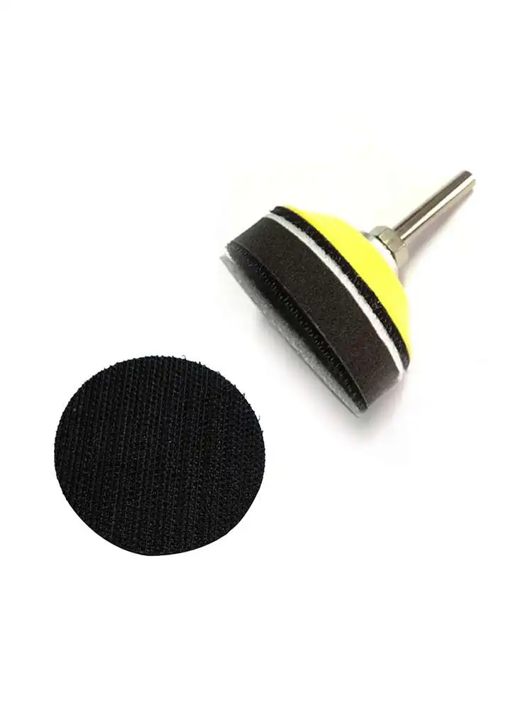 

2pcs/set 50mm Soft Sponge Interface Pad Cushion Self-adhesive Flocking Sandpaper Polishing Disc