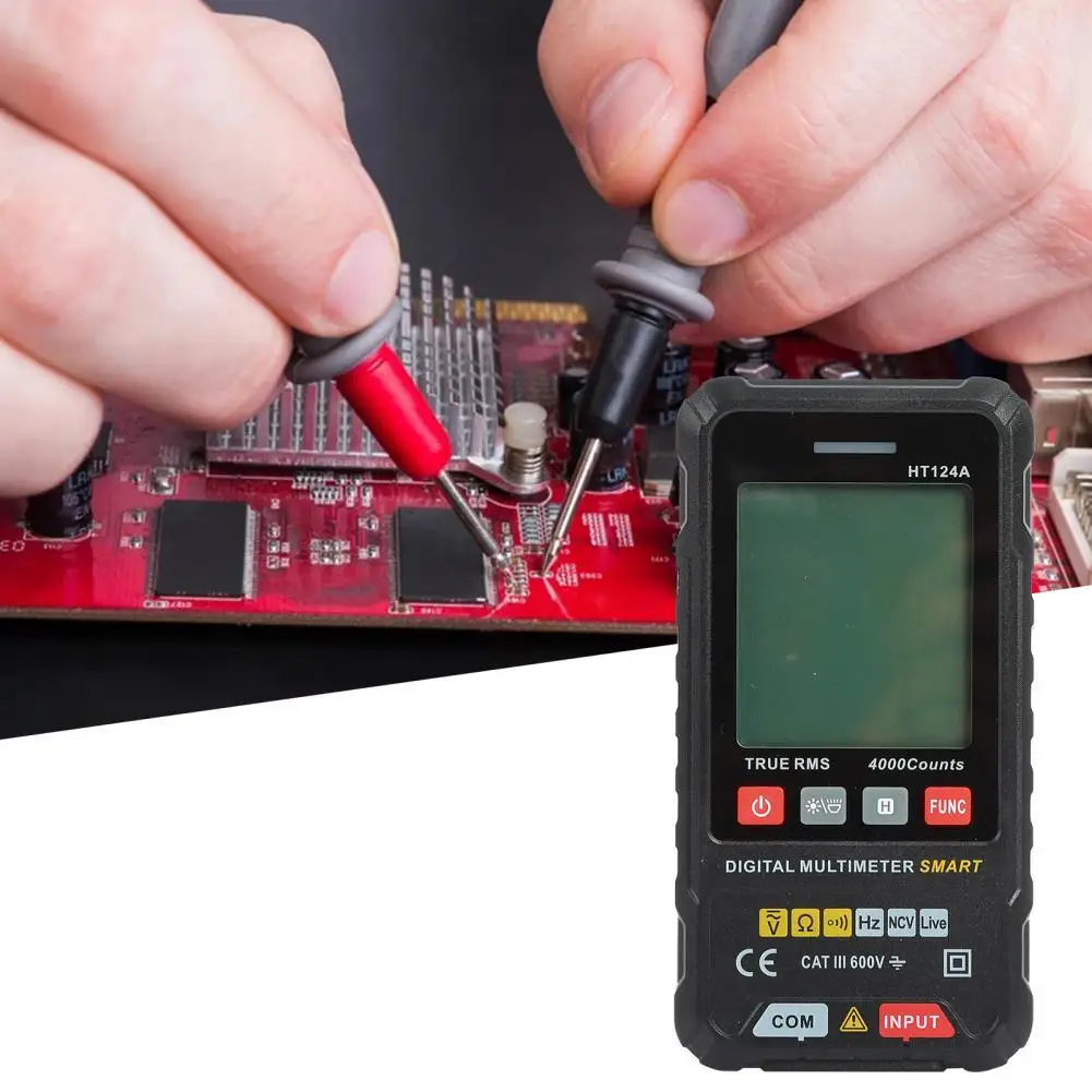 

Reliable Digital Multimeter Non-contact Induction Fireproof ABS Universal Meter for Repair Portable Multimeter