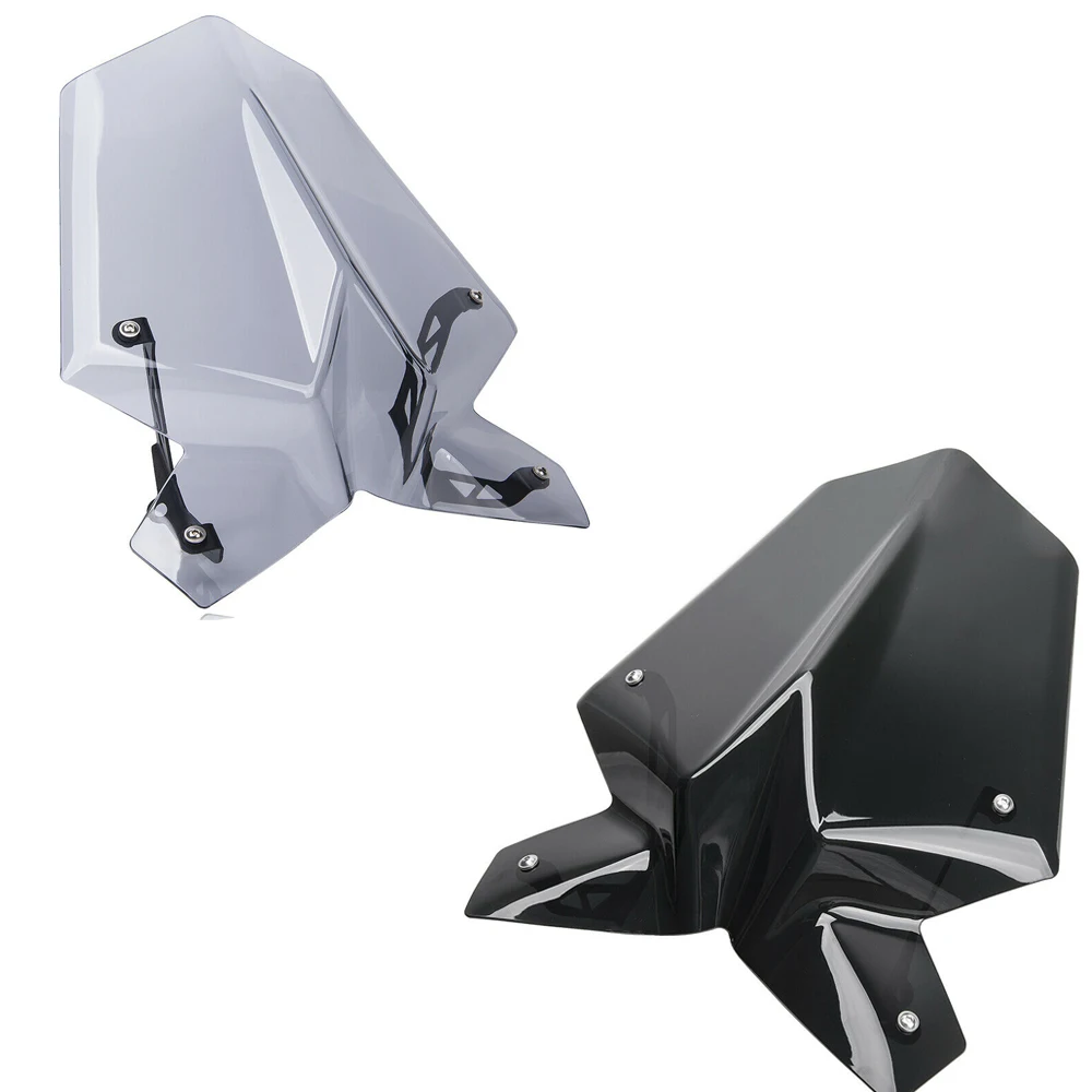 

For 2017 - 2019 Duke 125 390 RC Black Smoke Motorcycle Accessories Duke 390 Windscreen Windshield with Bracket Holder