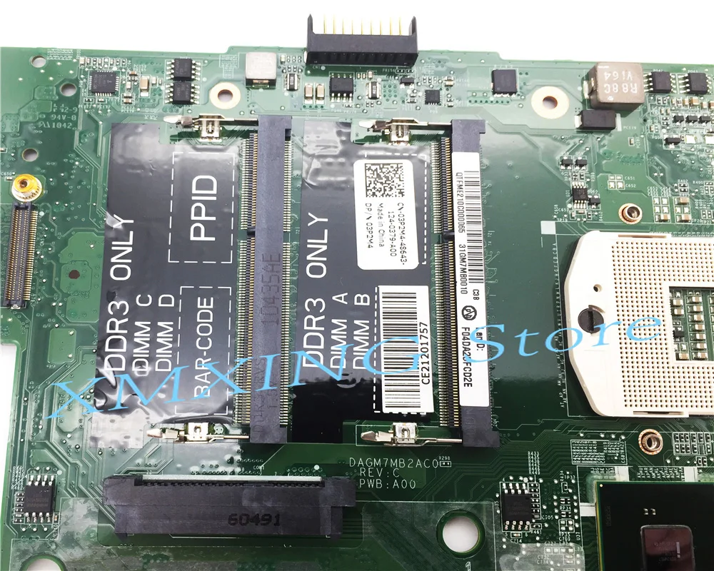 Материнская плата FULCOL для ноутбука DELL XPS 17R L701X GT435M GPU DAGM7MB2AC0 03P2M4 CN 3P2M4