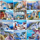 Evershine 5D DIY Алмазная вышивка городок картины стразами алмазная мозаика Приморский алмазная картина пейзаж вышивка крестиком Подарок домашнего декора