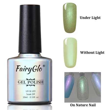 9511 FairyGlo 10 мл Гель-лак для ногтей жемчужный Блестящий УФ-Гель-лак замачиваемый долговечный дизайн ногтей Гель-лак Гибридный лак - Цвет: 9511