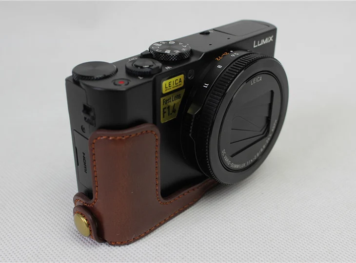 Кожаный чехол для камеры полусумка Panasonic LX10 LUMIX | Электроника
