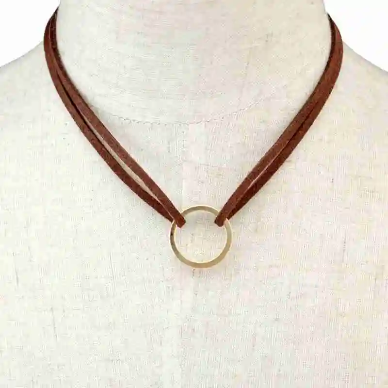 1 предмет новые привлекательные кожа колье ожерелье с подвеской в виде винтажном