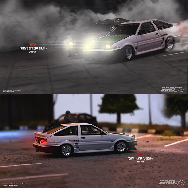

INNO 1:64 AE86 SPRINTER TRUENO Collection Metal Die-cast Simulation Model Cars Toys