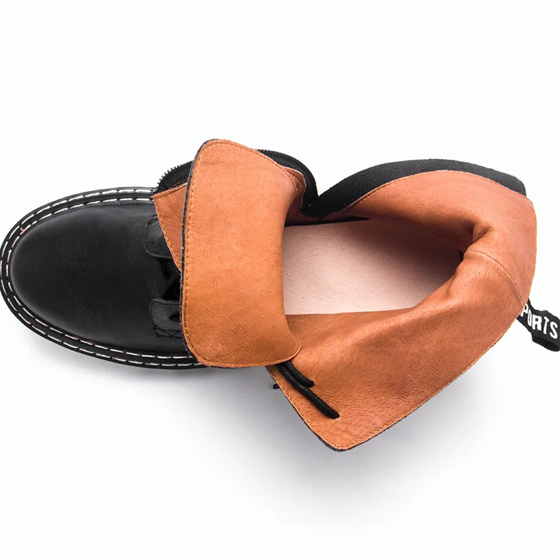 SARAIRIS Luxury Brand Real Genuine Leather Cow Leather Pigskin Shoes Woman Casual Boot Leisure Fall Ankle Boots Women Shoe