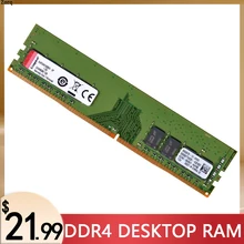 Kingston Memory RAM DDR4 4GB 8GB 16GB 32GB 2133MHz 2400MHz 2666MHz 288pin PC-17000 PC-19200 PC-21300 Desktop Memory DIMM PC4 RAM